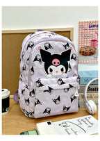 Sanrio Start Of School Season Backpack Anime Kuromi Cinnamoroll Student Bag Large Capacity Women Bag For Children Girls Gift ﻿