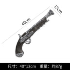 48.5cm/19.09in Plastics Fake Blood Knife Party Supplies Weapon Props Model Halloween Cosplay Funny Gift Collectible Outdoor Toys