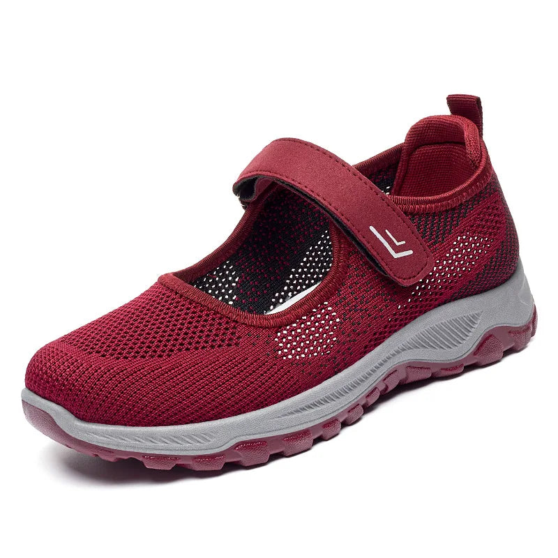 Women Shoes Breathable Vulcanized Shoes White ZapaWomen Sneakers Fashion Breathable Mesh Casual Walking Shoes Women Work Shoes