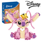 New Stitch Angel CP Building Blocks 2025 - Large Piece Cartoon Toys with Moving Ears Kids Assembly Gift for Boys Girls Birthday