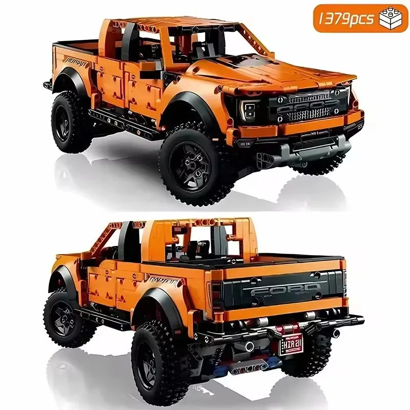 Technical 42126 1:10 F-150 Pickup Truck Sports Car Building Block Set Muscle Vehicle Model Toys for Kid Gift