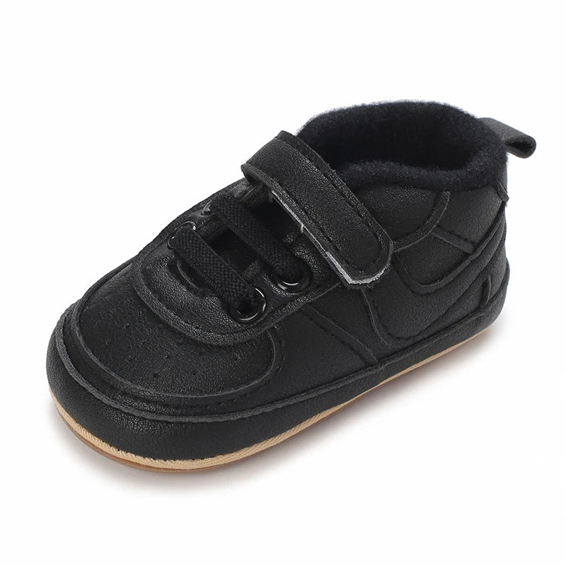 0-1Year New Baby Shoes Retro Leather Boy Girl Shoes Multicolor Toddler Rubber Sole Anti-slip First Walkers Infant Newborn