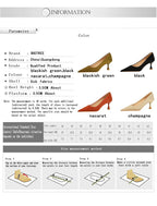 BIGTREE Shoes Kitten Heels 5.5 Cm Women Pumps Silks Satins Lady Heels Fashion Women Shoes Low Heel Female Shoes Large Size 43
