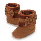 Baby Shoes With Soft Soles For Warmth 0-12 Months Old Baby Cotton Winter Socks and Shoes With Fleece Before Learning To Walk