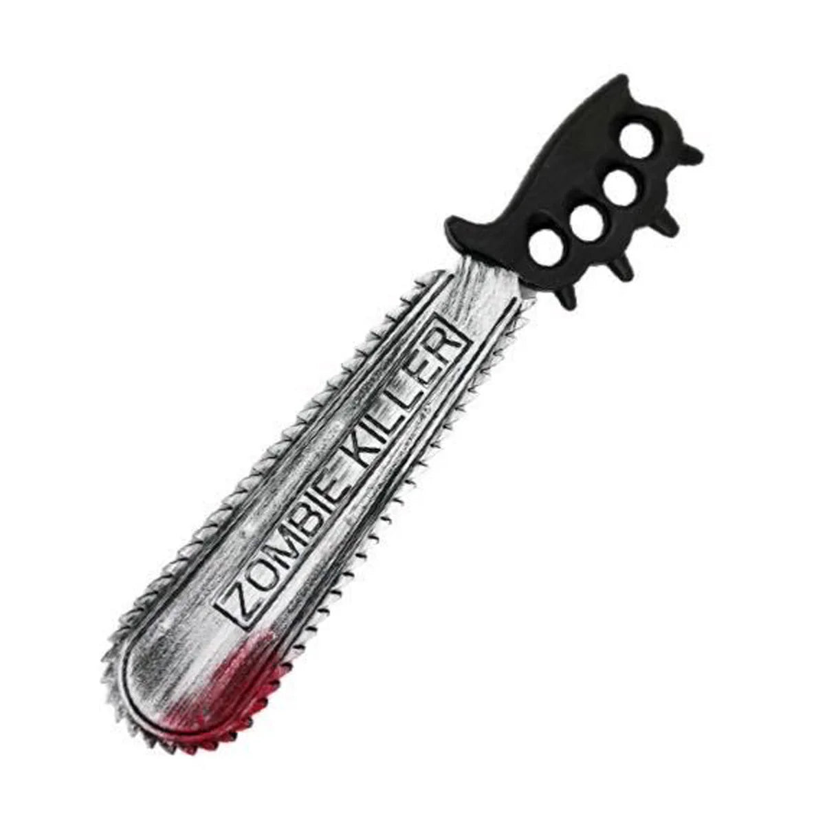 48.5cm/19.09in Plastics Fake Blood Knife Party Supplies Weapon Props Model Halloween Cosplay Funny Gift Collectible Outdoor Toys