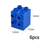 DIY Big Size Bulk Bricks Creative Thick Building Blocks Educational Kid Toys Slope Thin Large Particles Compatible With Duploes