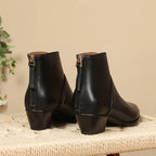 2024 New Autumn Winter Women Boots Fashion Pointed Toe Chelsea Boots for Women Ankle Boots Retro Ladies Women Shoes