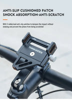 ThinkRider MTB Phone Mount Stand Bicycle Holder 270° Rotatable Aluminum Adjustable Bike Phone Holder Non-slip