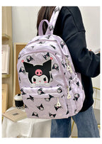Sanrio Start Of School Season Backpack Anime Kuromi Cinnamoroll Student Bag Large Capacity Women Bag For Children Girls Gift ﻿