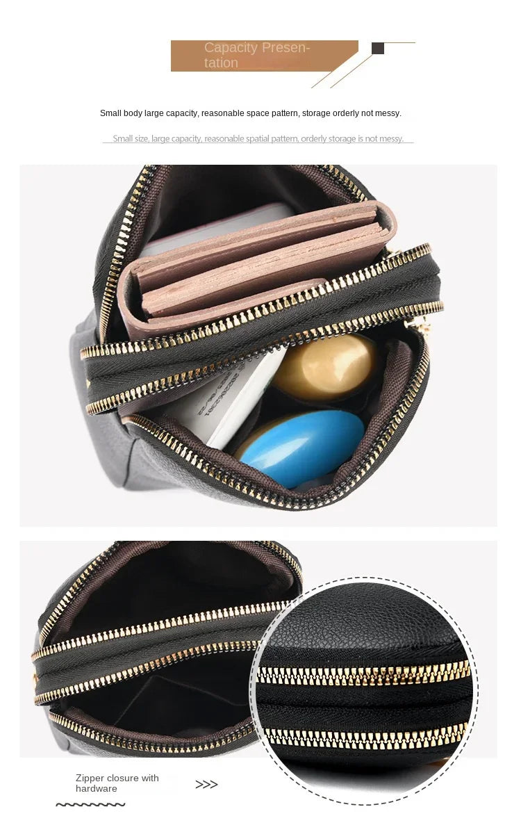 High Quality Genuine Leather Luxury Handbags Women Bag Designer Female Crossbody Shoulder Bags 2024 Ladies Cowhide Messenger Sac
