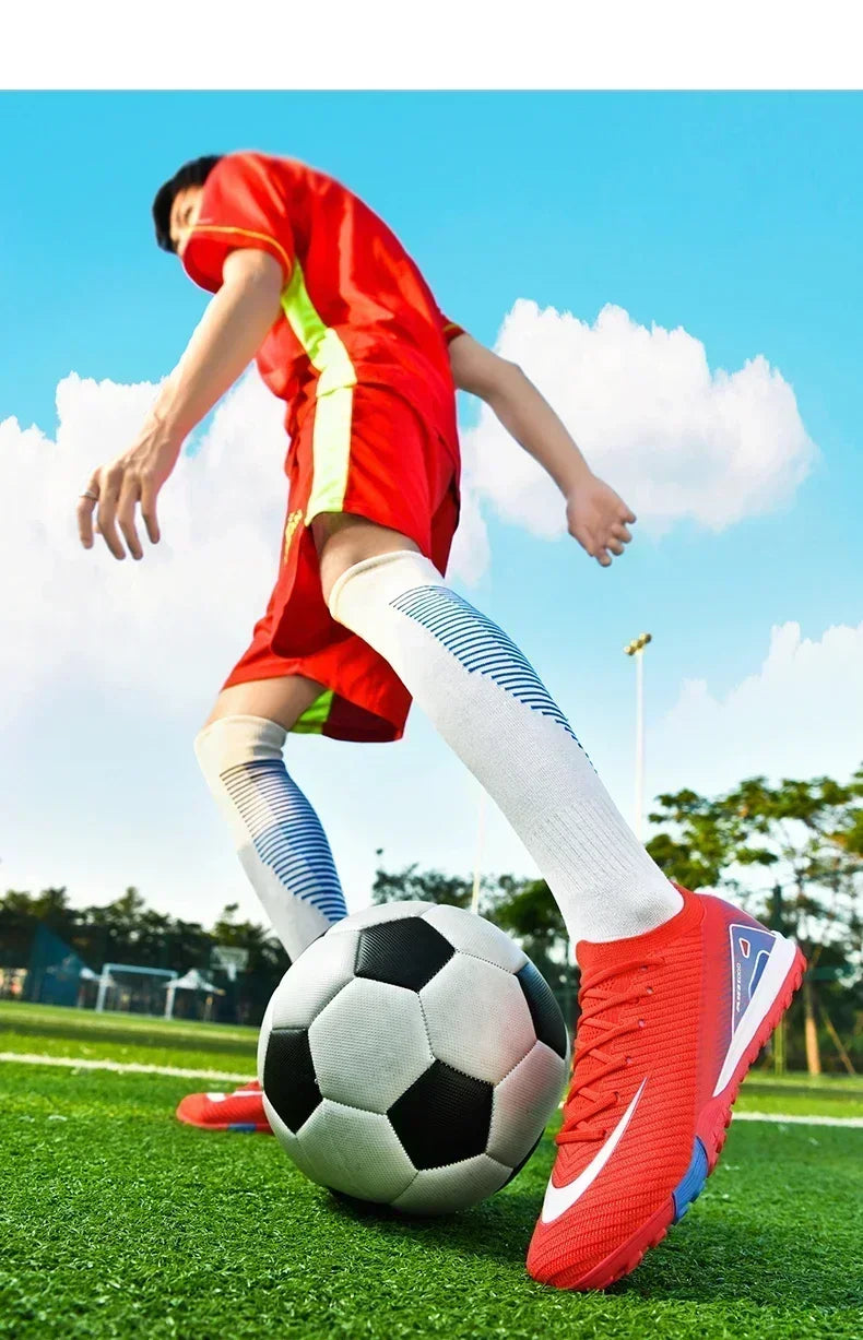 Men Football Field Boot TF/FG Indoor Original Professional Futsal Society Match Turf Soccer Shoes Non Slip Bootie Football Shoes