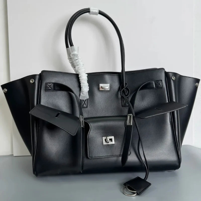 Brand Tote Bag Rodeo Lock Design Women Bag High-quality Soft Pu Leather Handbag Large-capacity Storage Bag Commuter Shoulder Bag