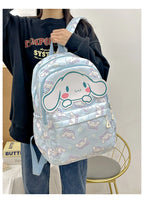 Sanrio Start Of School Season Backpack Anime Kuromi Cinnamoroll Student Bag Large Capacity Women Bag For Children Girls Gift ﻿