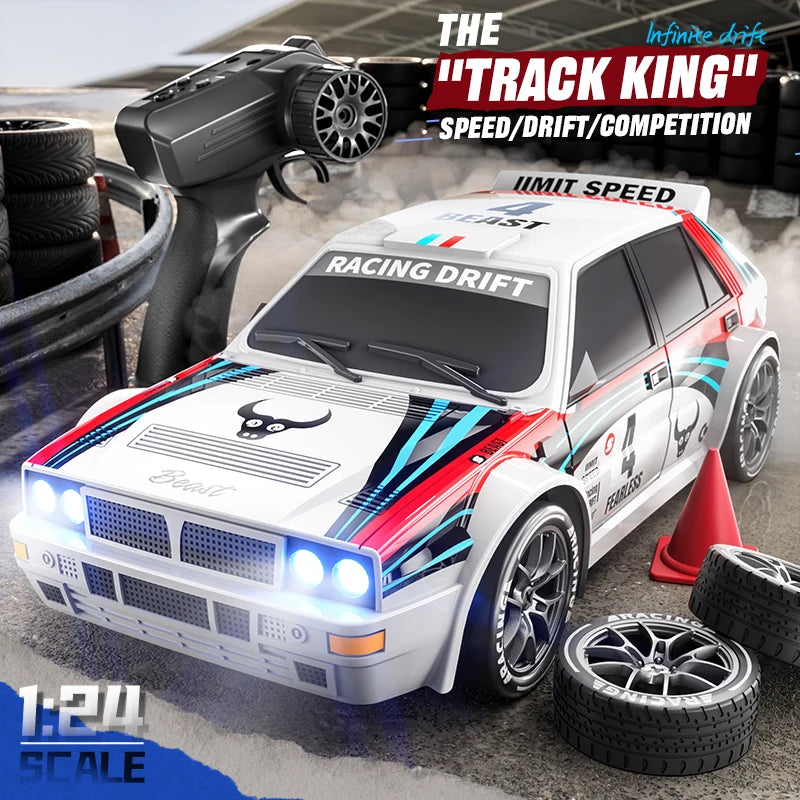 New RC Raceway Drift Car SG204 PRO 1:24 20KM/H 4WD High speed Racing With LED Car Monster Truck for Kids Boy Festival Toys Gifts