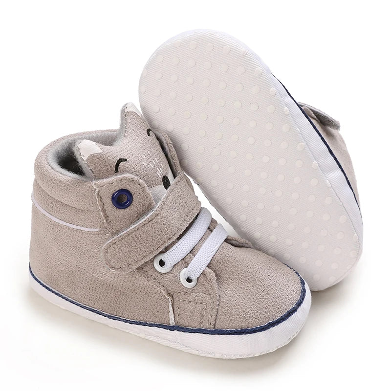 NEW Classic baby shoes for boys and girls cute animal casual flat shoes the first baby cotton non slip and warm walking shoes ﻿