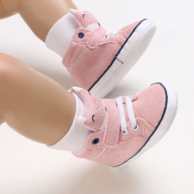 NEW Classic baby shoes for boys and girls cute animal casual flat shoes the first baby cotton non slip and warm walking shoes ﻿
