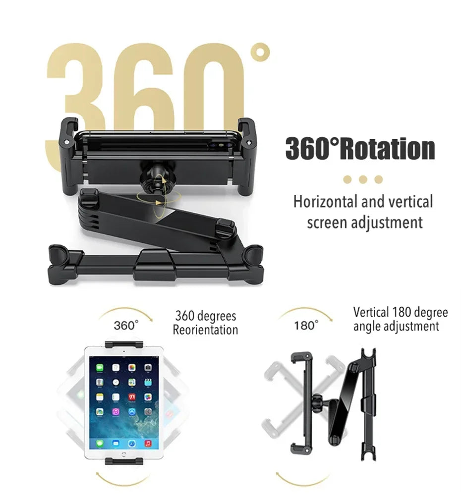 Adjustable Foldable Car Phone Stand – Sturdy & Non-Slip Grip for Secure Phone Mounting