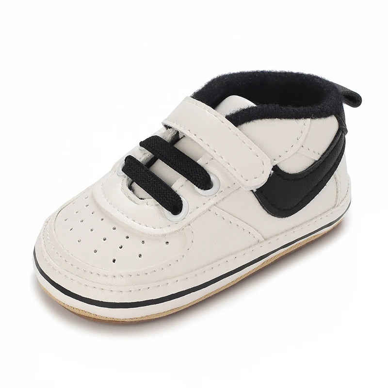 0-1Year New Baby Shoes Retro Leather Boy Girl Shoes Multicolor Toddler Rubber Sole Anti-slip First Walkers Infant Newborn