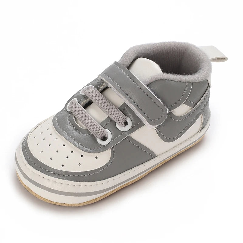 0-1Year New Baby Shoes Retro Leather Boy Girl Shoes Multicolor Toddler Rubber Sole Anti-slip First Walkers Infant Newborn
