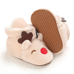 Winter Warm Baby Shoes Children's Shoes 0-1 Year Old Soft Soled Cotton Shoes Men's and Women's Baby Plush Shoes Snow Boots