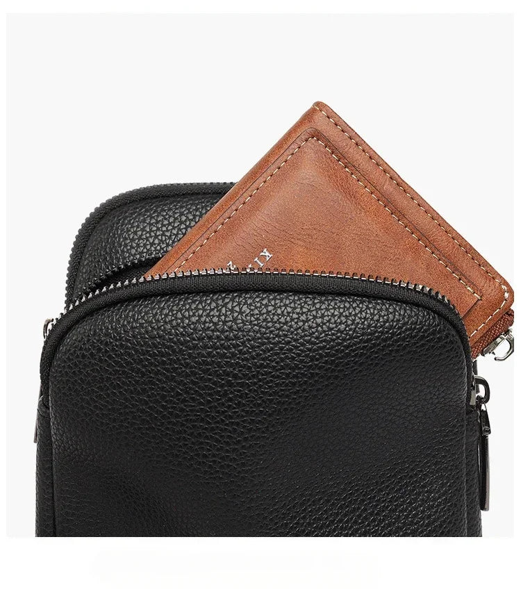 2025New 100% Genuine Cowhide Women's Leather Mobile Phone Bag Crossbody Bags for Women Bag Designer Crossbody Bag Messenger Bags