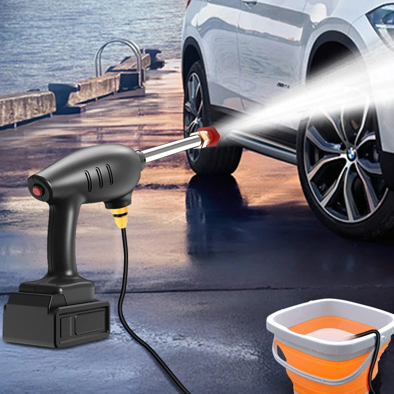 Car Wash Machine 24V Cordless Power High Pressure Wireless Water Spray Electric Portable Jet Water Gun Car Washer Gun Machine