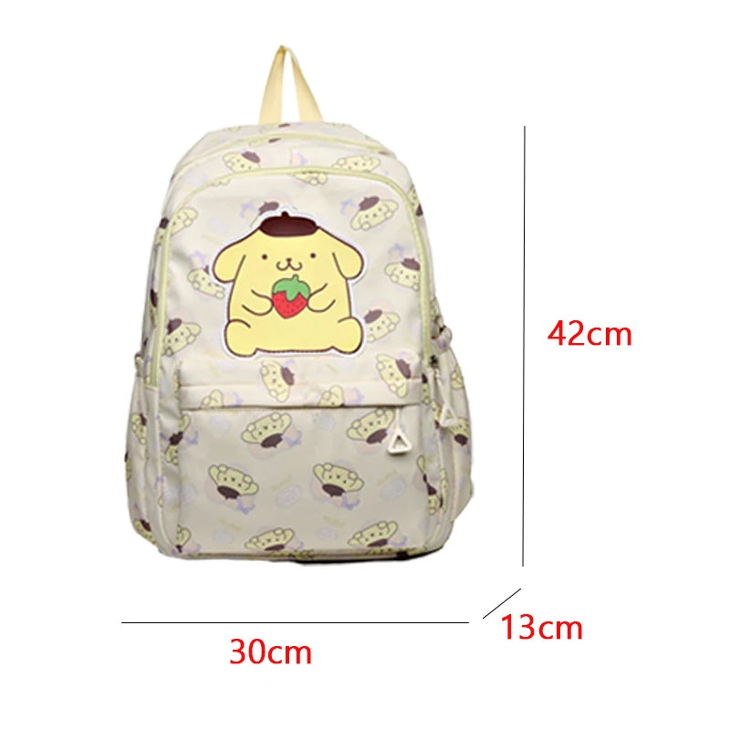 Sanrio Backpack Anime Kuromi Cinnamoroll My Melody Student Bag Large Capacity Women Bag For Children Girls Birthday Gift
