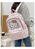 Sanrio Start Of School Season Backpack Anime Kuromi Cinnamoroll Student Bag Large Capacity Women Bag For Children Girls Gift ﻿