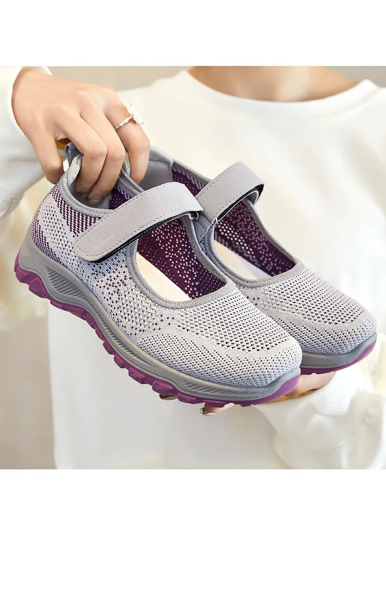 Women Shoes Breathable Vulcanized Shoes White ZapaWomen Sneakers Fashion Breathable Mesh Casual Walking Shoes Women Work Shoes