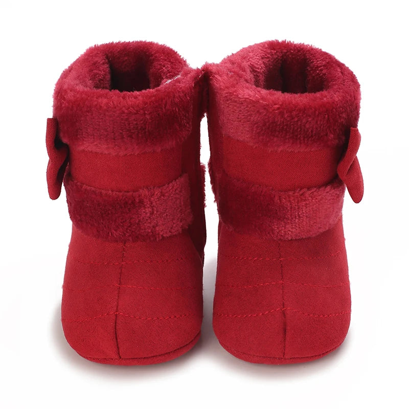 Baby Shoes With Soft Soles For Warmth 0-12 Months Old Baby Cotton Winter Socks and Shoes With Fleece Before Learning To Walk