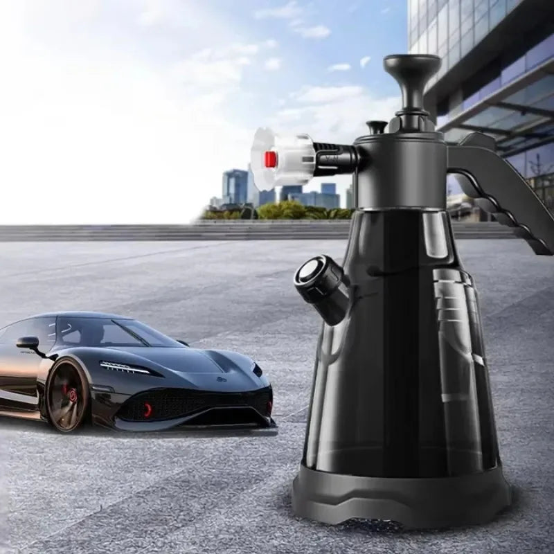 2.3L Car Wash Kit: Spray Bottle & PA Pot with Built-in Brush, Household High-Pressure Water Gun, Foam Artefact & Car Wash Liquid