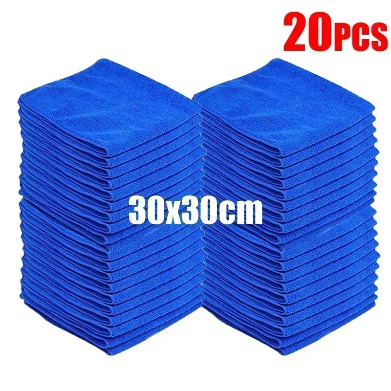 100Pcs Microfiber Towels Car Wash Drying Cloth Towel Household Cleaning Cloths Auto Detailing Polishing Cloth Home Clean Tools
