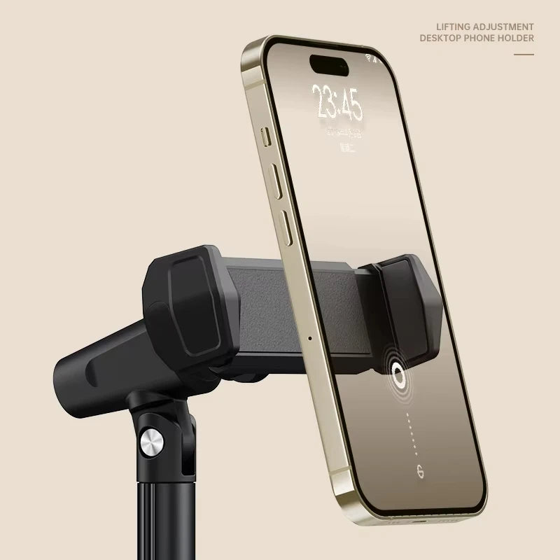 Cell Phone Stand Desk Phone Holder Height Angle Adjustable Aluminum Alloy Universal Phone Stand Office for iPhone 16Pro Max Plus