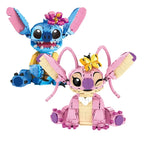 New Stitch Angel CP Building Blocks 2025 - Large Piece Cartoon Toys with Moving Ears Kids Assembly Gift for Boys Girls Birthday