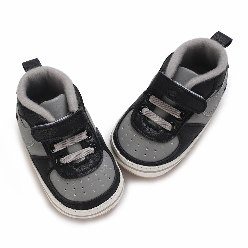 0-1Year New Baby Shoes Retro Leather Boy Girl Shoes Multicolor Toddler Rubber Sole Anti-slip First Walkers Infant Newborn