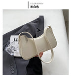 Small Cute Underarm Shoulder Bags for Women 2024 Trend Design Leather Handbags and Purses Y2K Silver Red Hand Bag Women Bag