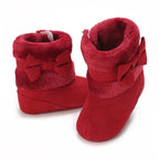 Baby Shoes With Soft Soles For Warmth 0-12 Months Old Baby Cotton Winter Socks and Shoes With Fleece Before Learning To Walk