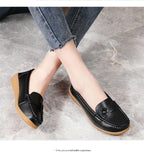 Fashion Genuine Leather Women Flats Tenis Shoes Woman Moccasins Women Shoe Footwear Women Shoes Retro Plus Size Female Footwear