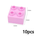 DIY Big Size Bulk Bricks Creative Thick Building Blocks Educational Kid Toys Slope Thin Large Particles Compatible With Duploes