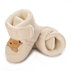 Cute Bear Baby Shoes Cartoon Soft Soled Snow Boots for Infant Boy Girl Autumn Winter Warm Thicken Plush Kids First Walkers 0-18M