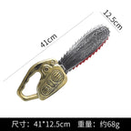 48.5cm/19.09in Plastics Fake Blood Knife Party Supplies Weapon Props Model Halloween Cosplay Funny Gift Collectible Outdoor Toys