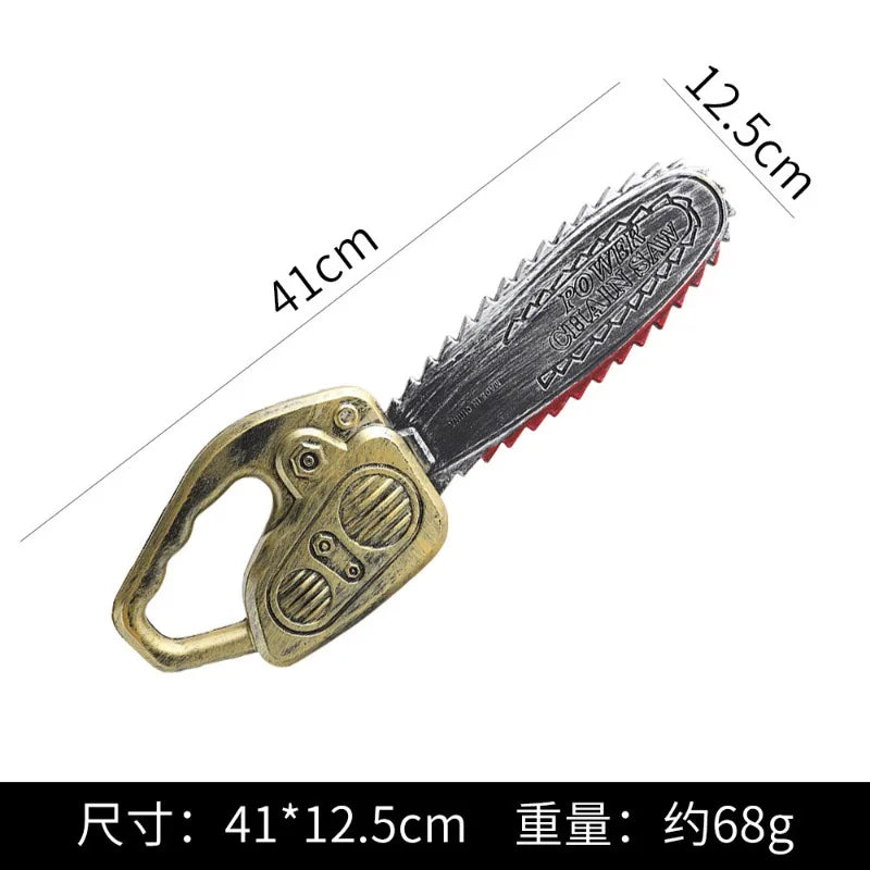 48.5cm/19.09in Plastics Fake Blood Knife Party Supplies Weapon Props Model Halloween Cosplay Funny Gift Collectible Outdoor Toys