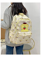 Sanrio Start Of School Season Backpack Anime Kuromi Cinnamoroll Student Bag Large Capacity Women Bag For Children Girls Gift ﻿