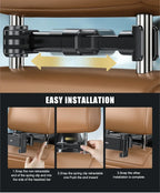 Adjustable Foldable Car Phone Stand – Sturdy & Non-Slip Grip for Secure Phone Mounting