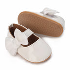 0-1 Year Old Baby Walking Shoes PU Leather Soft Sole Anti Slip Butterfly Bow Newborn Baby Shoes Breathable Anti Slip