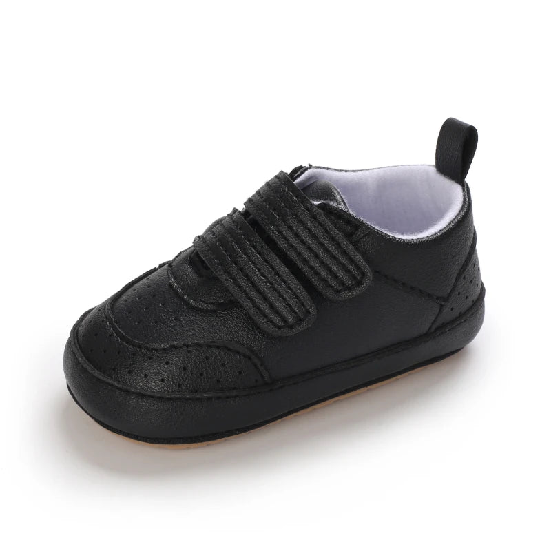 0-1Year New Baby Shoes Retro Leather Boy Girl Shoes Multicolor Toddler Rubber Sole Anti-slip First Walkers Infant Newborn