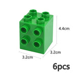 DIY Big Size Bulk Bricks Creative Thick Building Blocks Educational Kid Toys Slope Thin Large Particles Compatible With Duploes