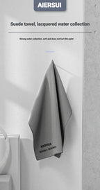 Car Wash Towel High Absorbency Automotive Interior Cleaning Cloth Suede/Coral Velour Double-Sided Material Lint-Free