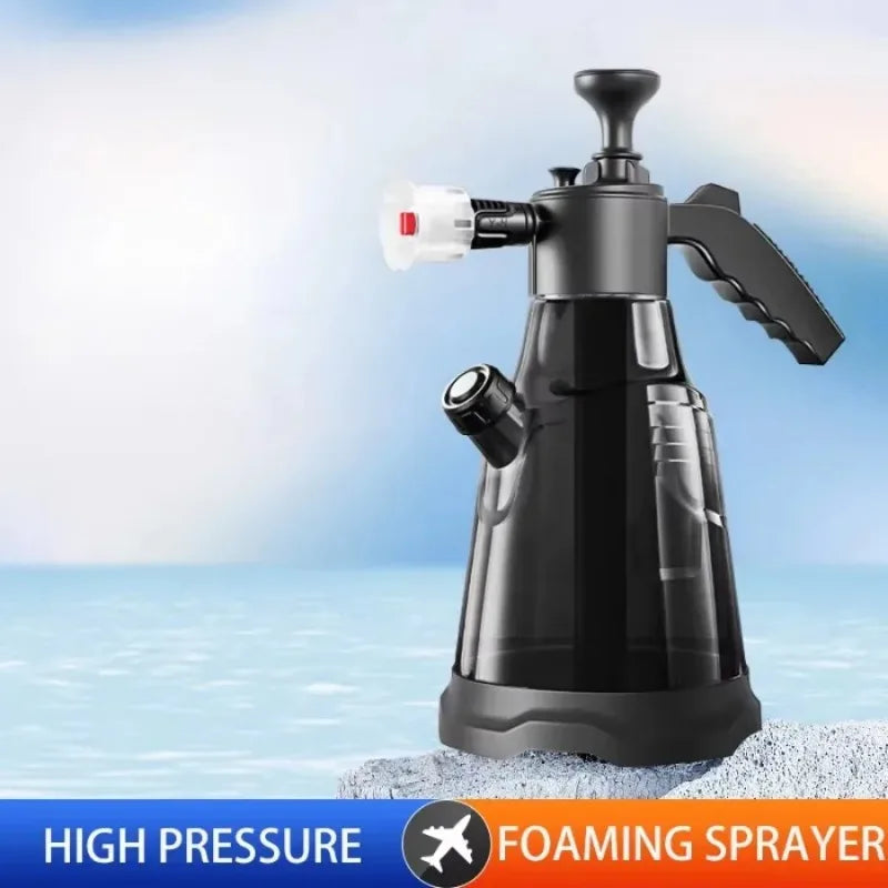2.3L Car Wash Kit: Spray Bottle & PA Pot with Built-in Brush, Household High-Pressure Water Gun, Foam Artefact & Car Wash Liquid