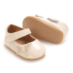 0-12 Months Baby Shoes PU Leather Shallow Mouth Single Shoe Bow Baby Walking Shoes Princess Shoes Baby Shoes
